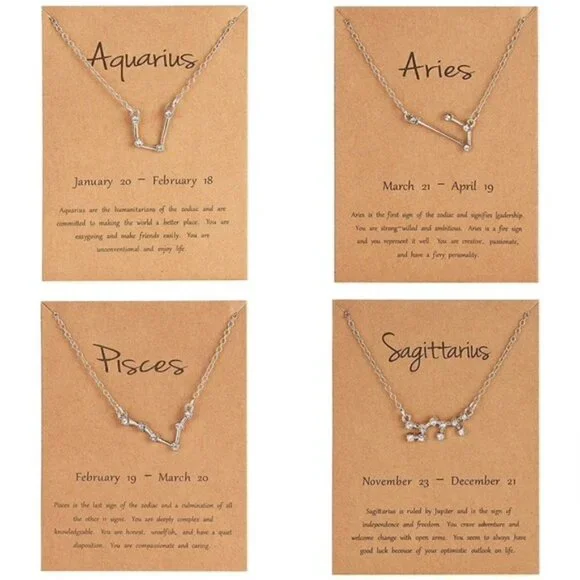 Zodiac Constellations Necklace by Golden Threads … - Picture 3 of 11